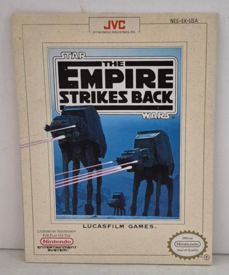 lucasfilm-games-nintendo-nes-star-wars-the-empire-strikes-back-game-cartridge-and-box-12 1991 Lucasfilm Games for Nintendo NES Star Wars The Empire Strikes Back Game Cartridge Complete in Box 12