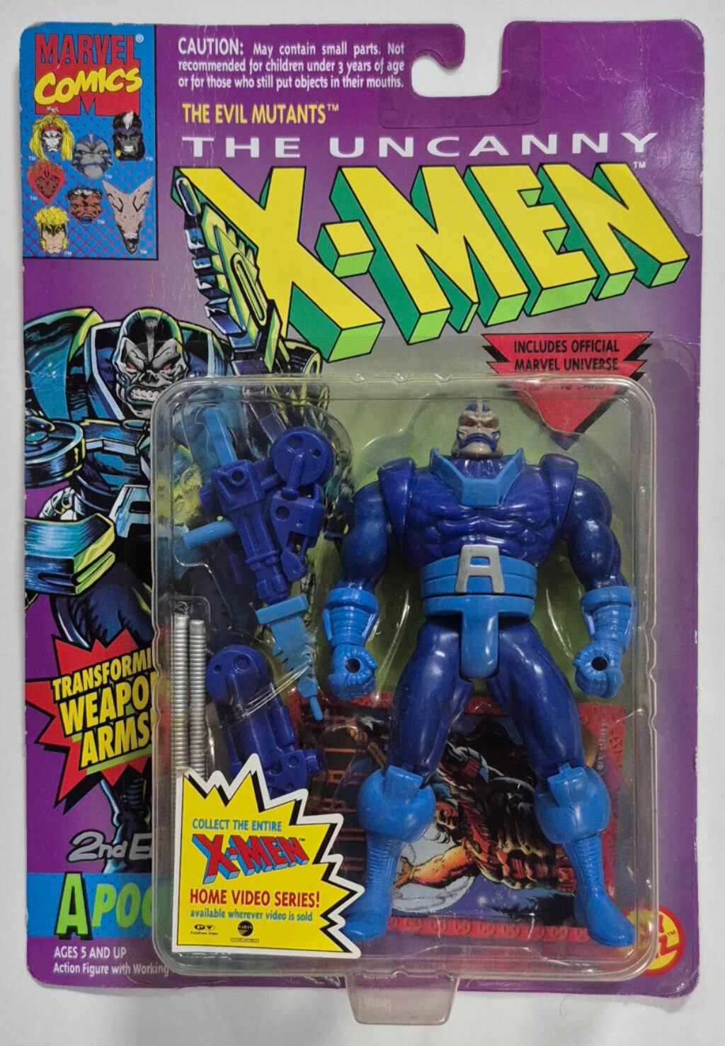 Toy Biz 1993 Uncanny X-Men Evil Mutants Apocalypse 2nd Edition Action Figure: Mint on Card 1