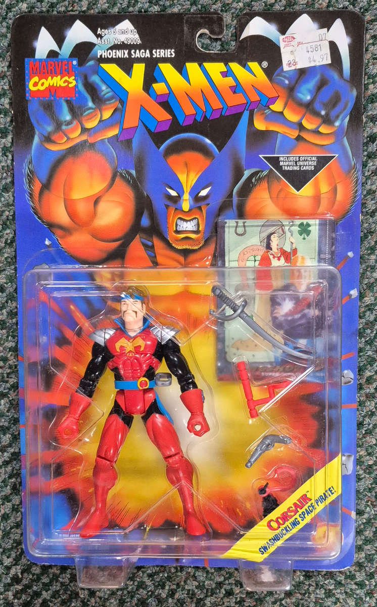 Toy Biz 1994 X-Men Phoenix Saga Corsair Action Figure: Mint on Card 1