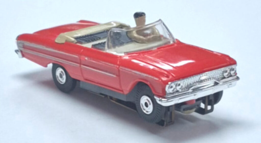 Aurora Thunder Jet 500 Red 1963 Ford Galaxie Convertible HO Slot Car: Track Tested 1