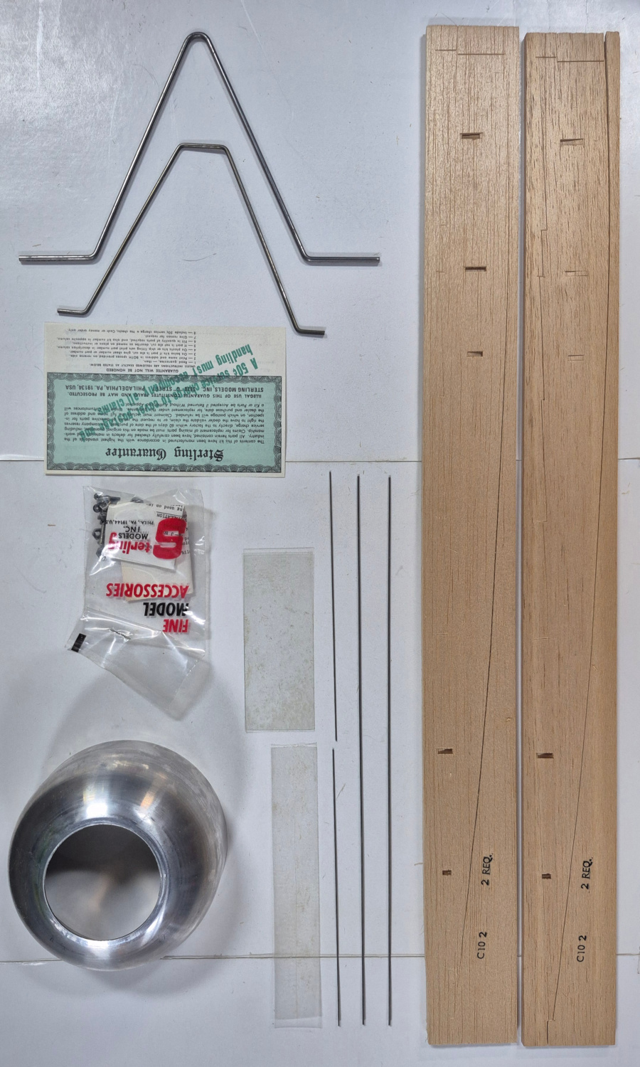 backers-nieuport-28-balsa-wood-airplane-model-kit-8 Vintage 1950's Captain Eddie Rickenbacker's Nieuport "28" Balsa Wood Airplane Model Kit in Box 8