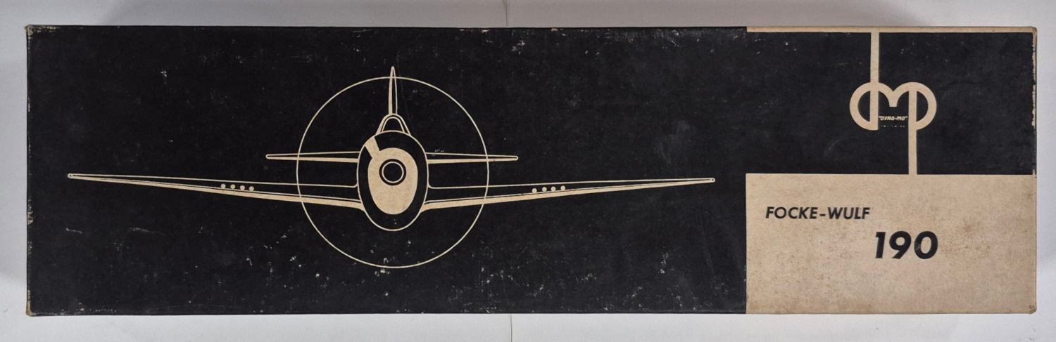Vintage 1947 Dyna-Model Focke-Wulf 190 Balsa Wood Airplane Model Kit in Box 1