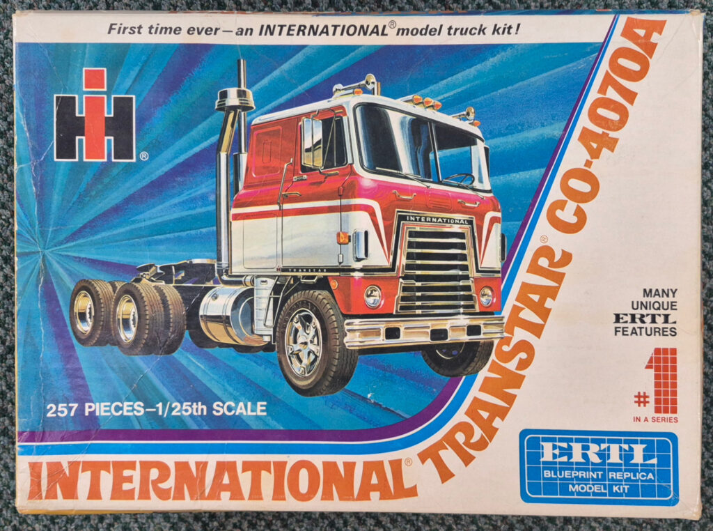 Vintage 1973 ERTL International Transtar CO-4070A Truck Model Kit in the Box - Factory Sealed 1