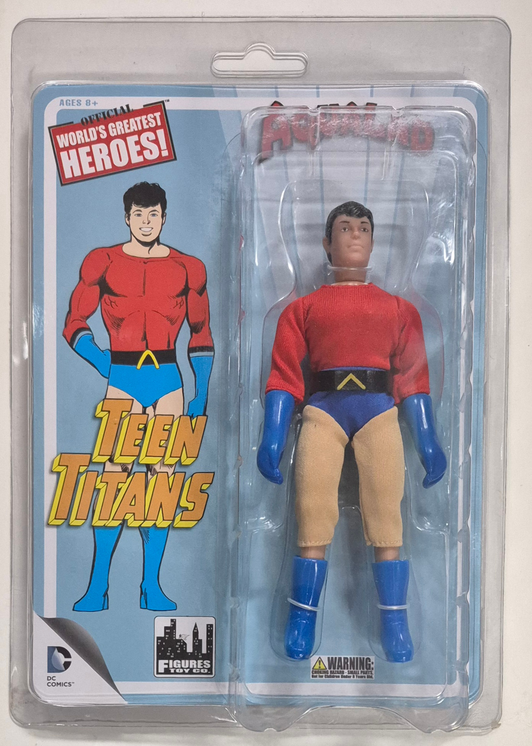MOC Figures Toy Co. Official World's Greatest Heroes Aqualad Action Figure: Mint on Card 1