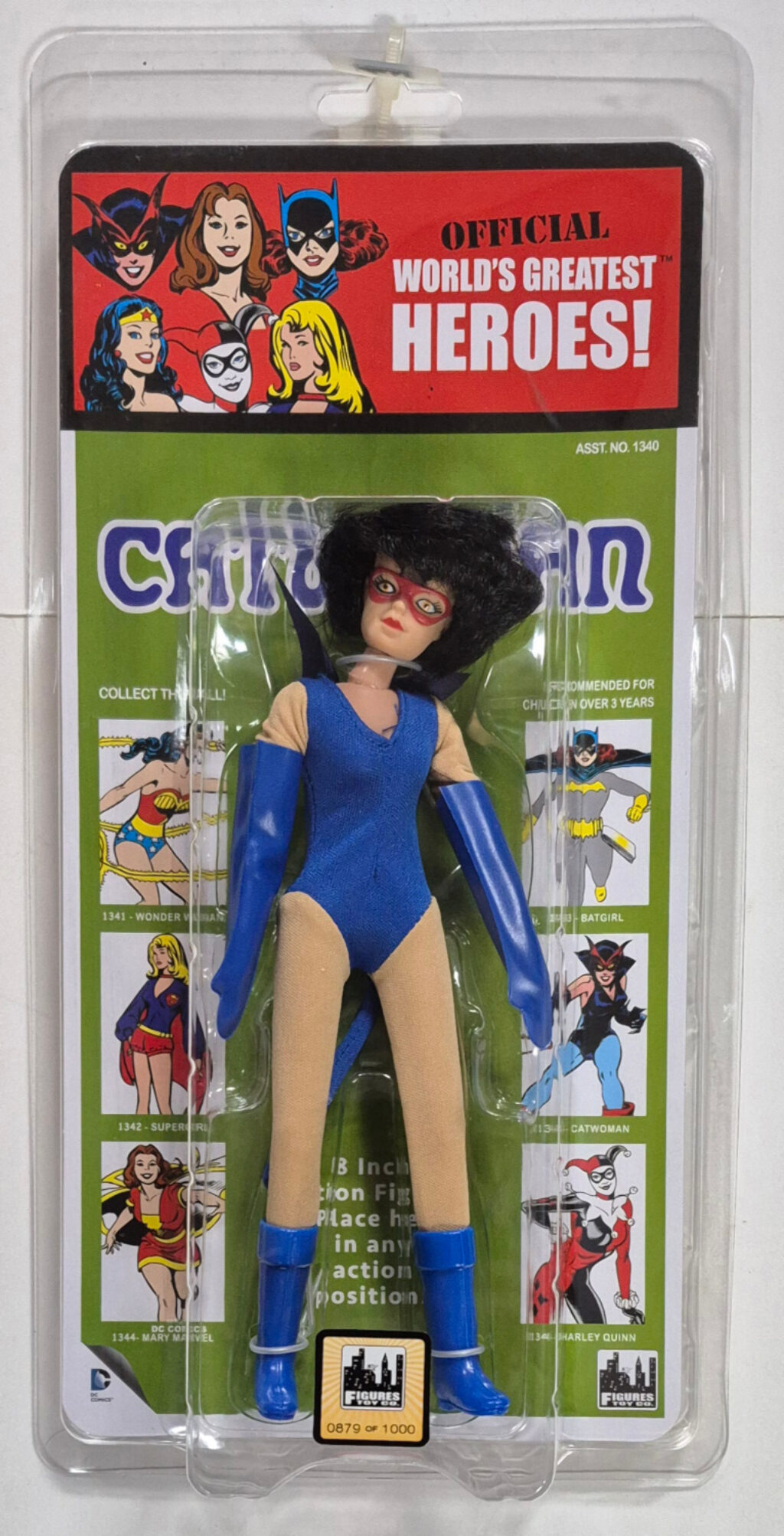 MOC Figures Toy Co. Official World's Greatest Heroes Catwoman Action Figure: Mint on Kresge-Style Card 1