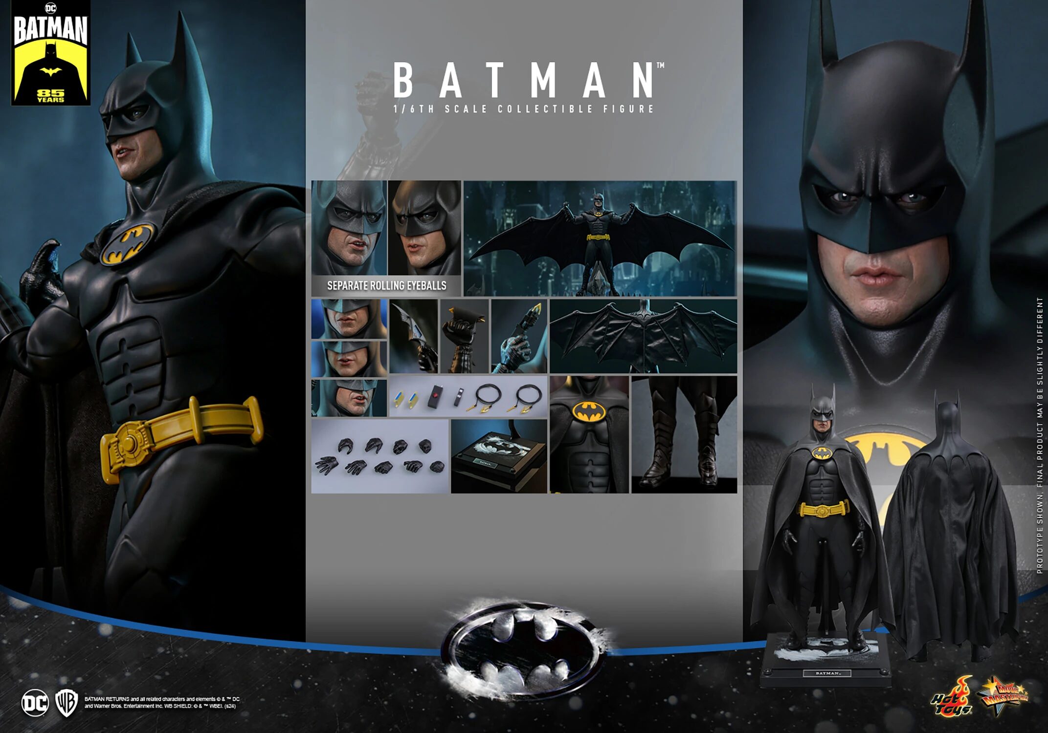 hot-toys-mms669-batman-returns-batman-figure-3 Hot Toys MMS769 Batman Returns Michael Keaton as Batman 1:6 Scale Figure 3