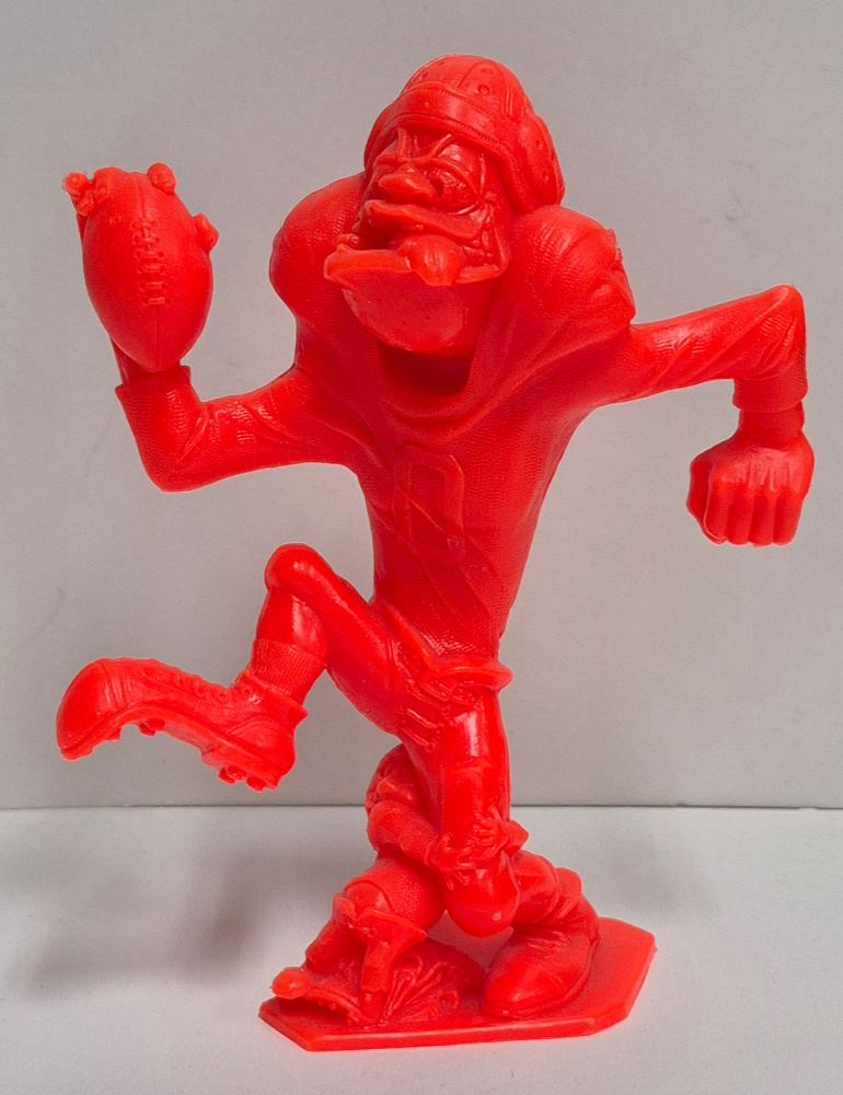 1963 Marx Nutty Mads End Zone Bright Orange Figure - Complete 1