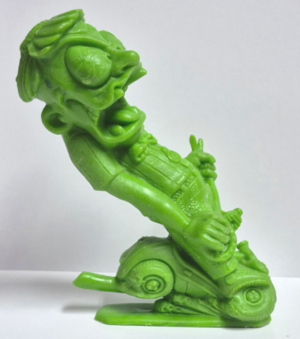 1963 Marx Nutty Mads Roddy the Hotrod Lime Green Figure - Complete 1