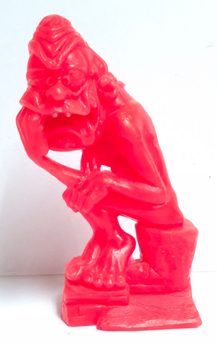1963 Marx Nutty Mads The Thinker Red Figure - Complete 1
