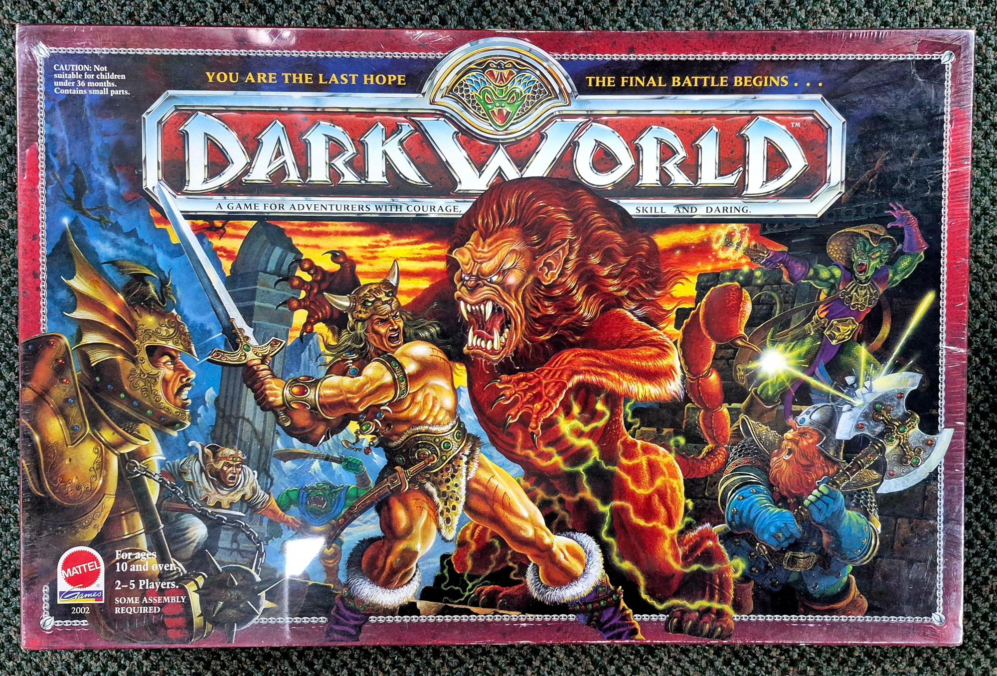 1992 Mattel Dark World Board Game - Factory Sealed 1