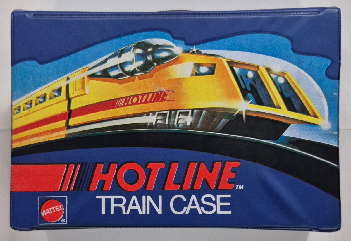 1970 Mattel Hot Wheels Hot Line Train Case with Insert Trays 1