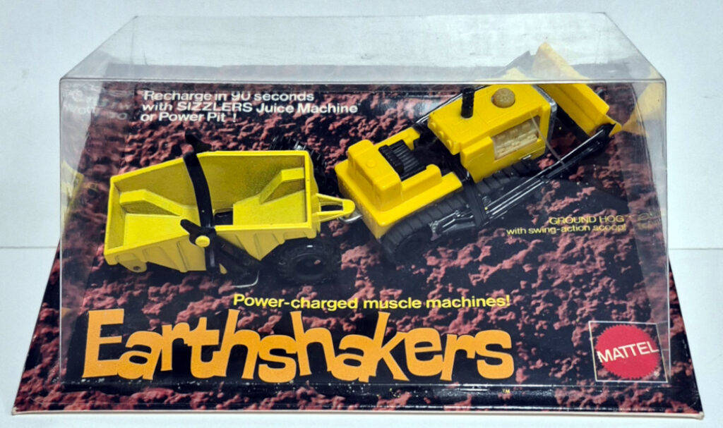 1970 Mattel Hot Wheels Sizzlers Earthshakers Ground Hog with Dumper - Factory Sealed 1