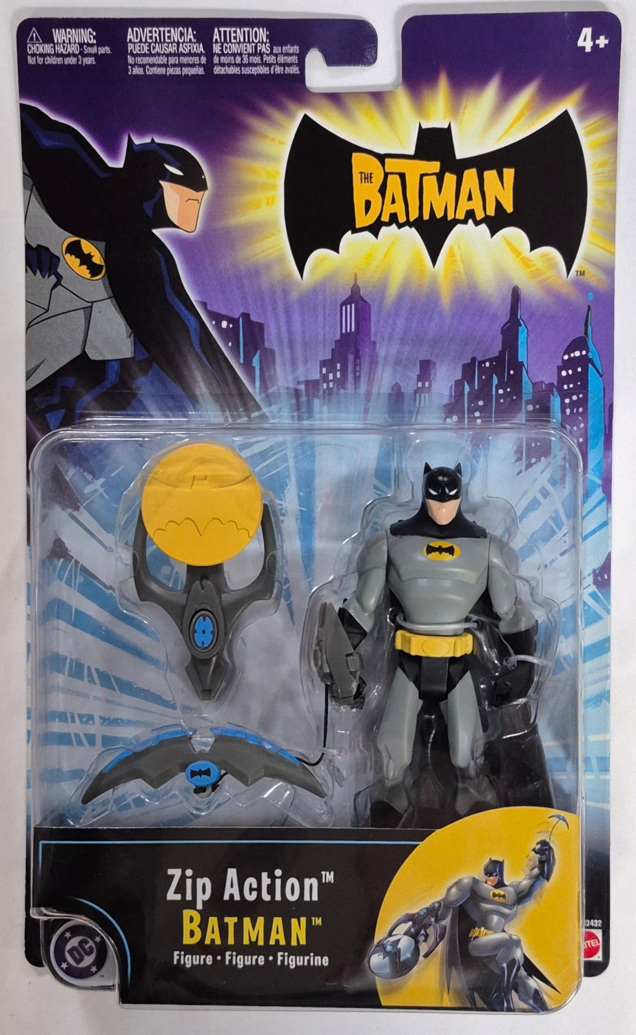 MOC Mattel The Batman Zip Action Batman Action Figure - Mint on Card 1