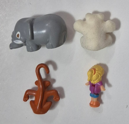 bluebird-polly-pocket-classic-dark-pink-pollys-wildlife-park-5 1989 Bluebird Toys Polly Pocket Polly's Wildlife Park - Complete 5