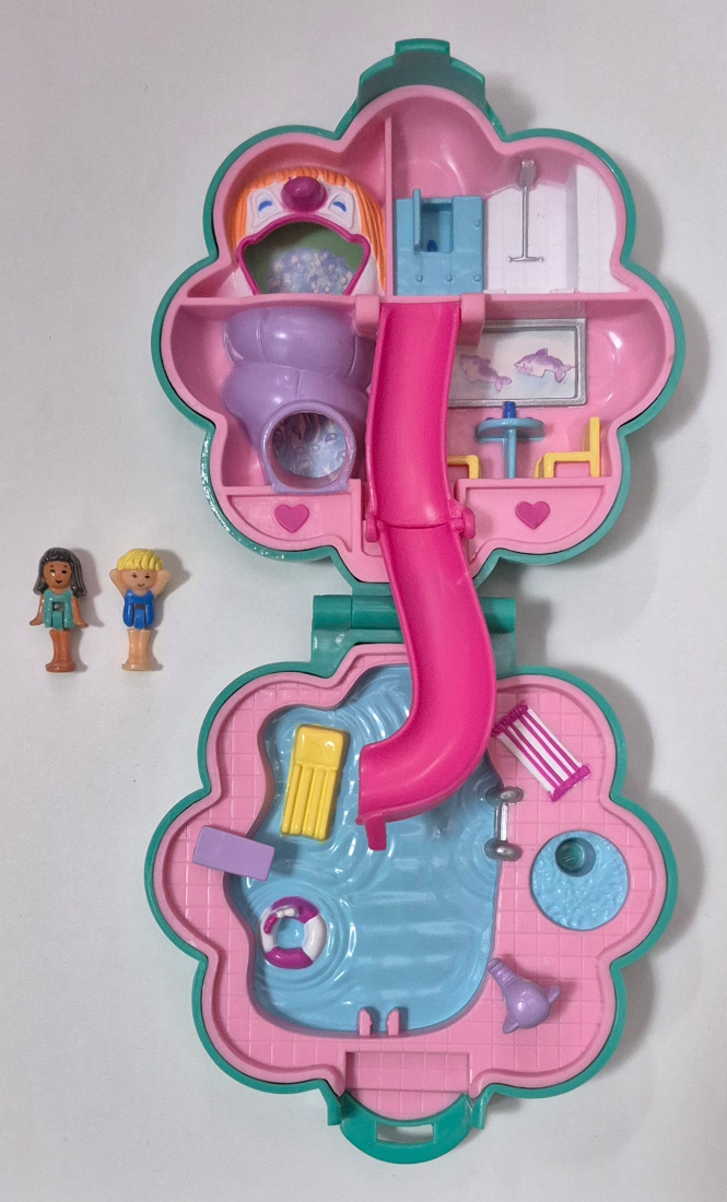 bluebird-toys-polly-pocket-pollys-water-world-compact-3 1990 Bluebird Toys Polly Pocket Polly's Water World Compact - Complete 3