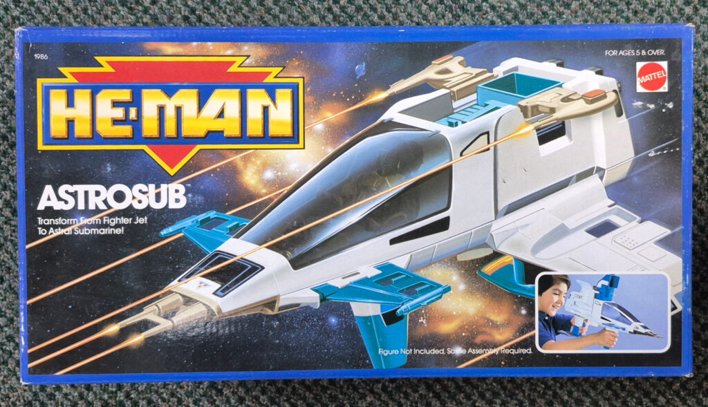 MIB 1989 New He-Man Adventures Astrosub in Factory Sealed Box 1