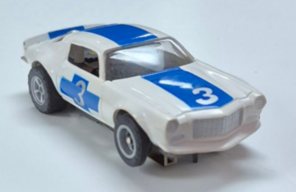Aurora A/FX #1756 White with Blue Stripe #3 Camaro Z-28 Trans Am HO Slot Car: Track Tested 1
