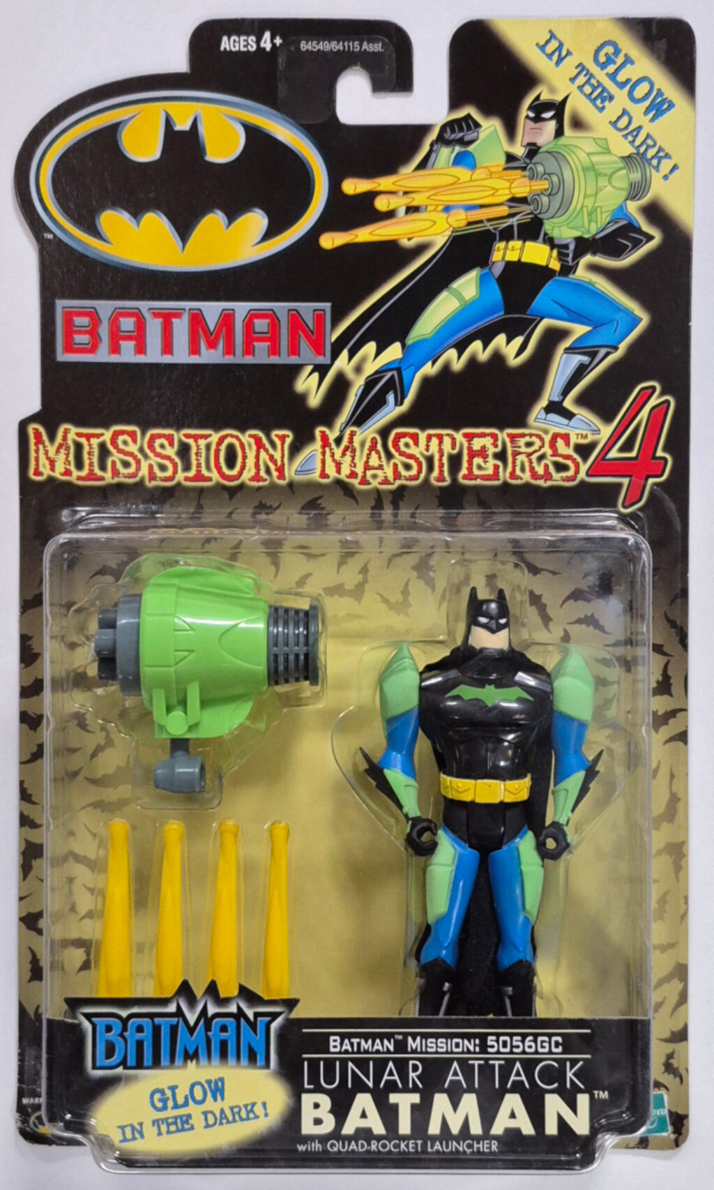 MOC Hasbro Batman Mission Masters 4 Lunar Attack Batman Action Figure - Mint on Factory Sealed Card 1