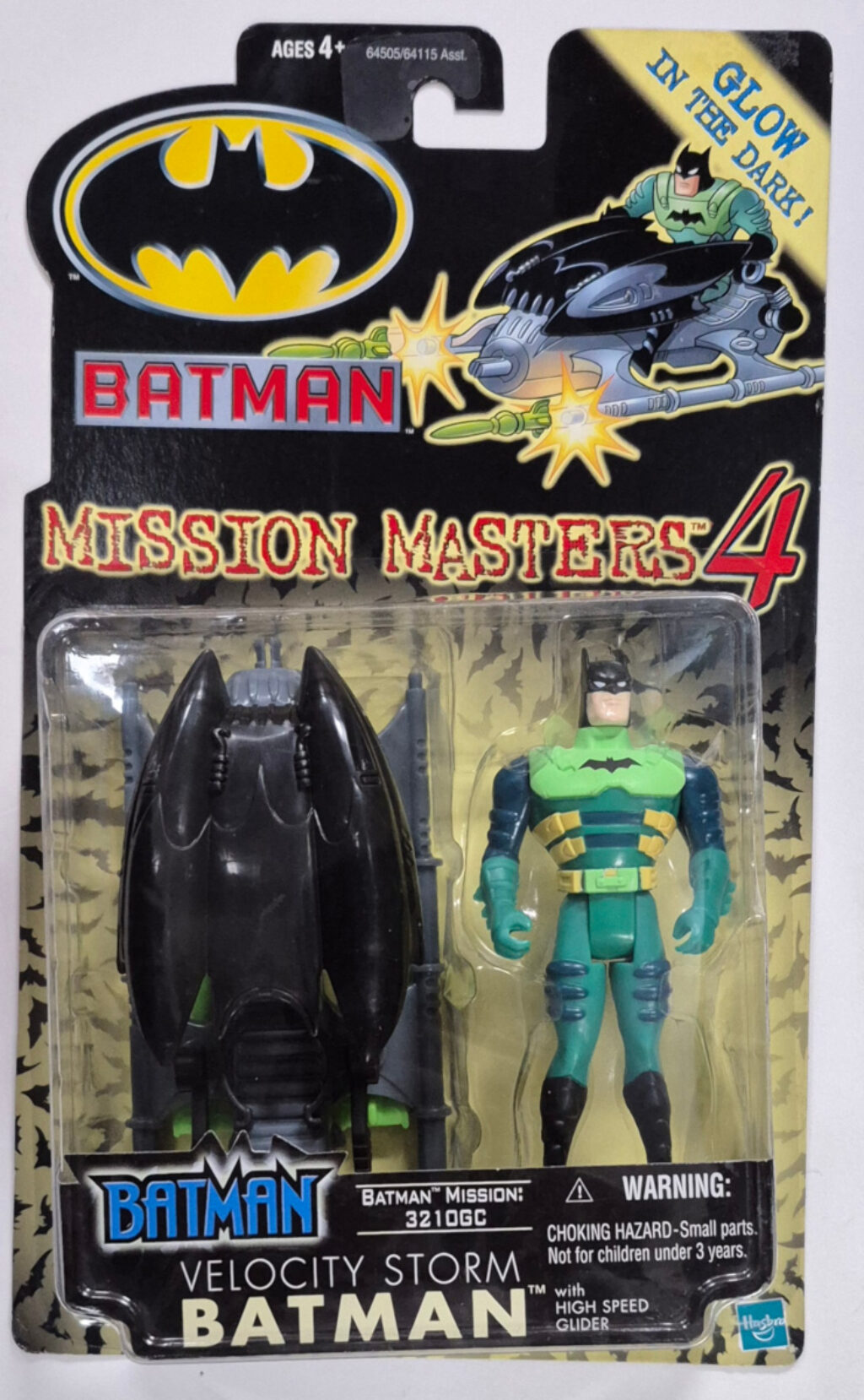 MOC Hasbro Batman Mission Masters 4 Velocity Storm Batman Action Figure - Mint on Factory Sealed Card 1