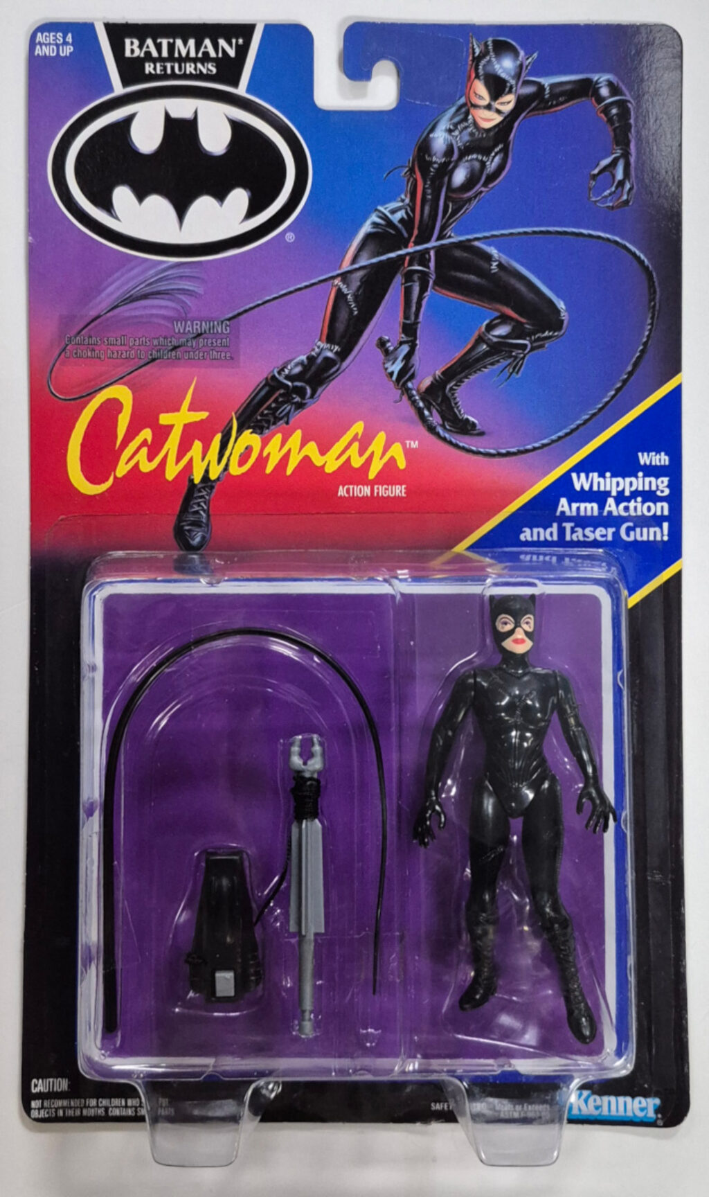 MOC Kenner Batman Returns Catwoman Action Figure - Mint on Factory Sealed Card 1