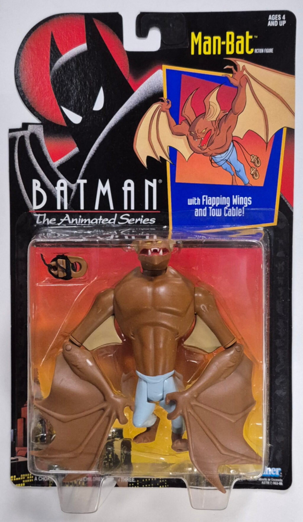 MOC Kenner Batman the Animated Series Man-Bat Action Figure - Mint on Factory Sealed Card 1