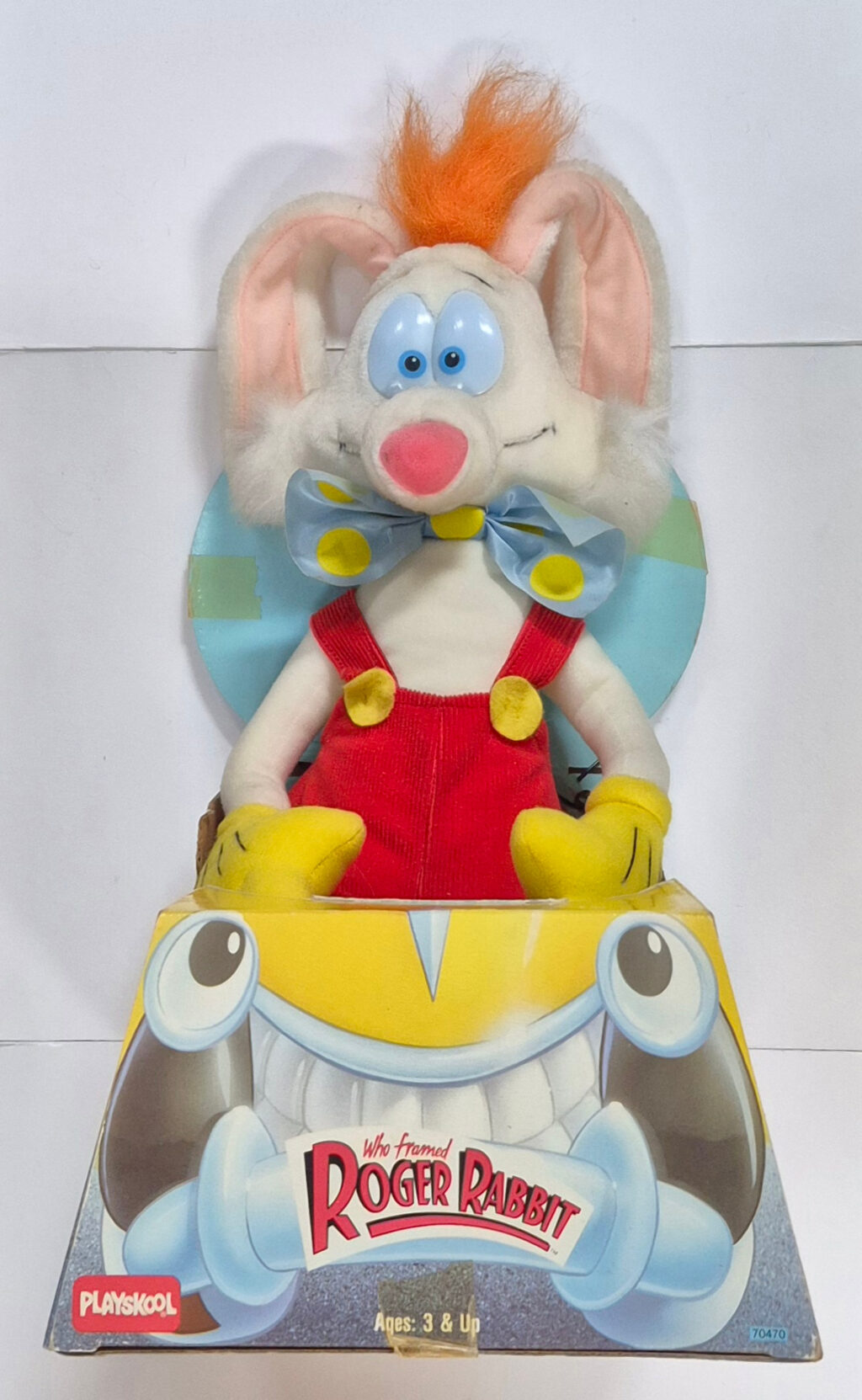 MIB 1988 Playskool 17" Plush Roger Rabbit in Taxi Box 1