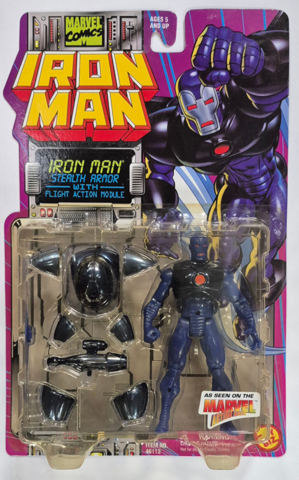 Toy Biz Iron Man Stealth Armor Action Figure: Mint on Card 1