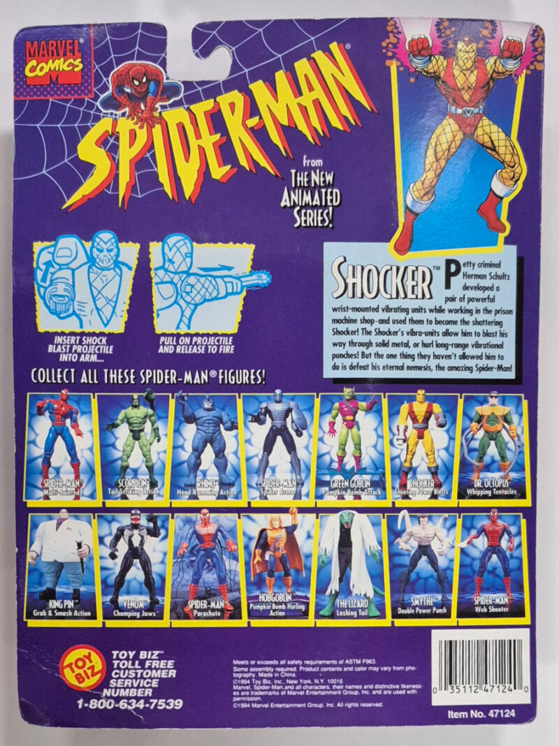 Toy Biz Spider-Man The Animated Series Shocker Action Figure: Mint