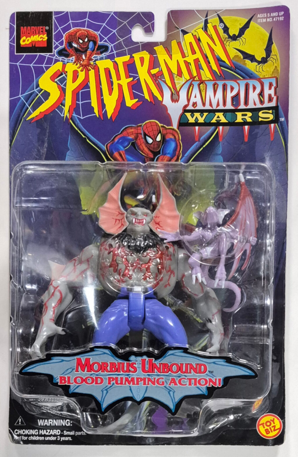 Toy Biz Spider-Man Vampire Wars Morbius Unbound Action Figure : Mint on Card 2