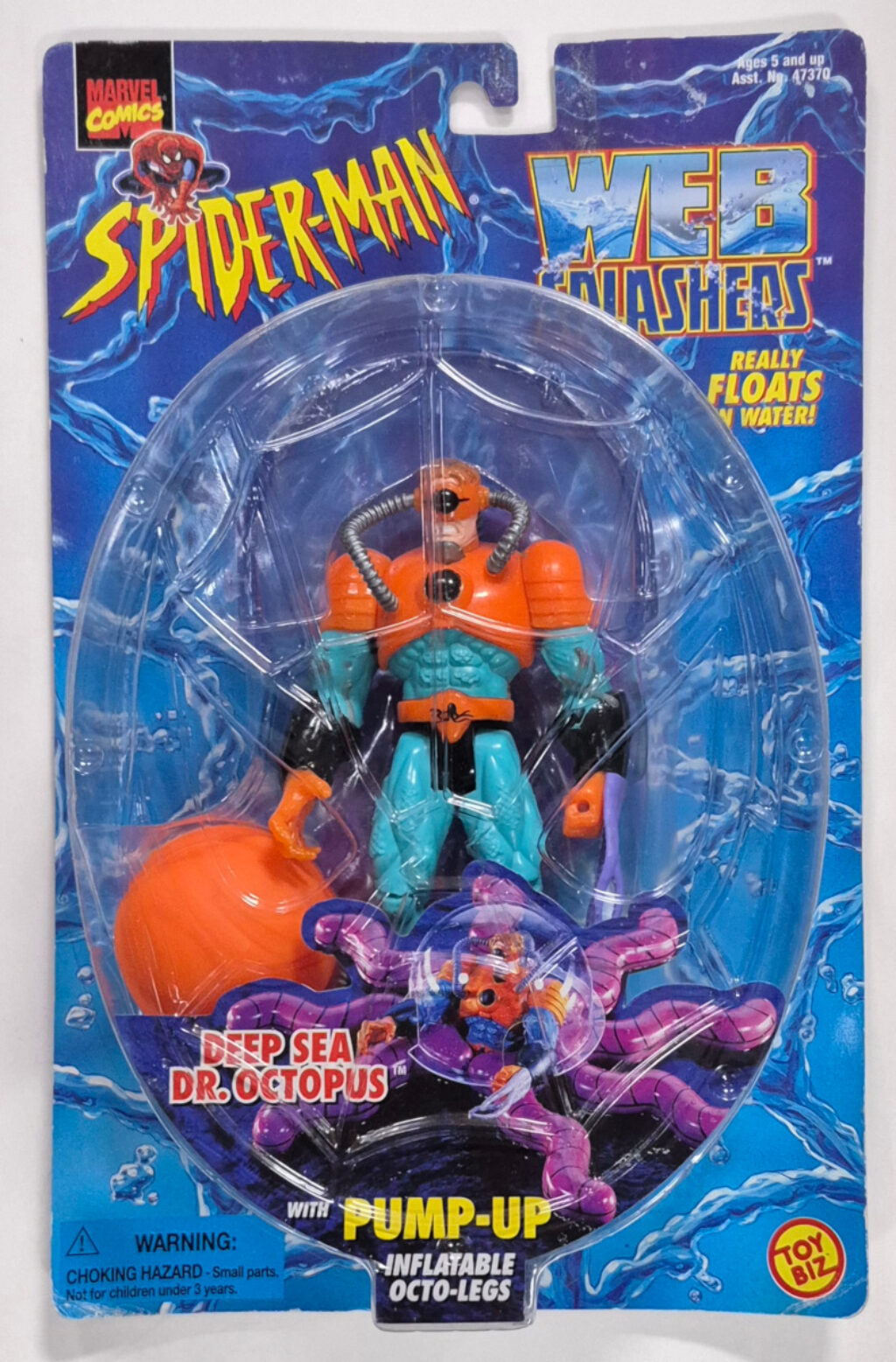 Toy Biz Spider-Man Web Splashers Deep Sea Dr. Octopus Light Blue Variant: Mint on Card 1