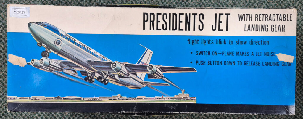 1960 Sears Roebuck Japan Presidents Jet Battery-Operated Aircraft: Complete in Original Box 1
