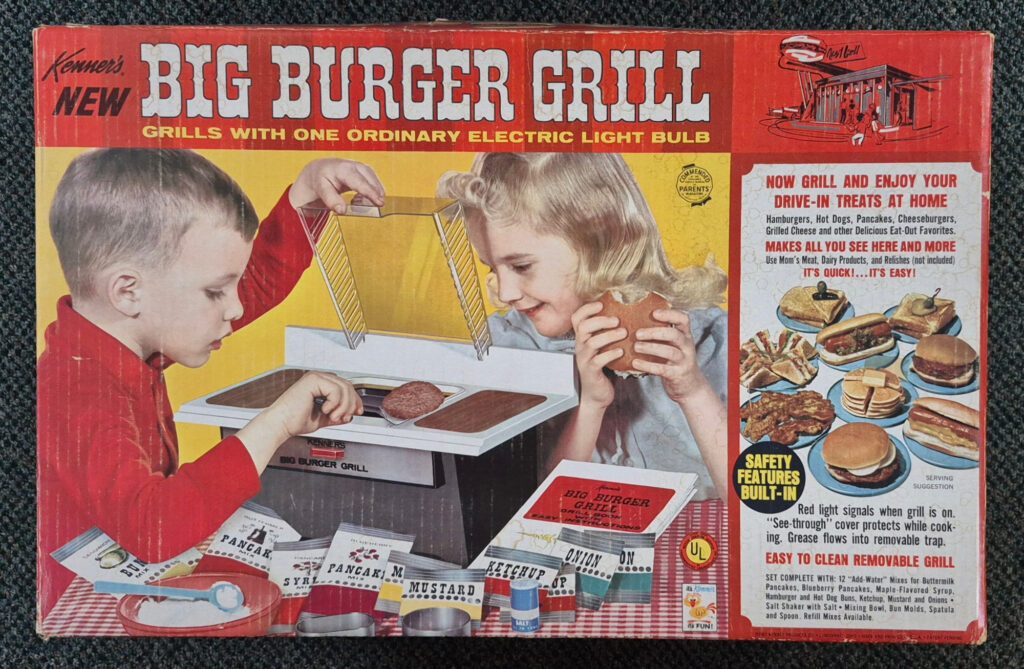1967 Kenner Big Burger Grill Complete in the Box - Never Used 1