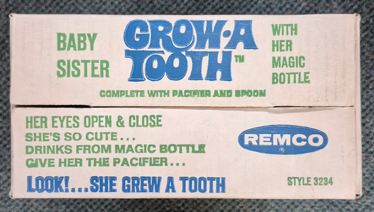 1969-remco-baby-sister-grow-a-tooth-doll-3 1969 Remco Baby Sister Grow-A Tooth Doll : Complete in Box 3