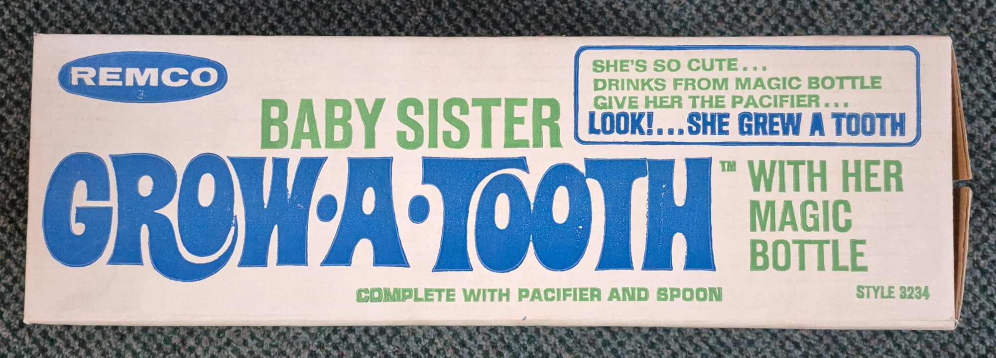 1969-remco-baby-sister-grow-a-tooth-doll-5 1969 Remco Baby Sister Grow-A Tooth Doll : Complete in Box 5