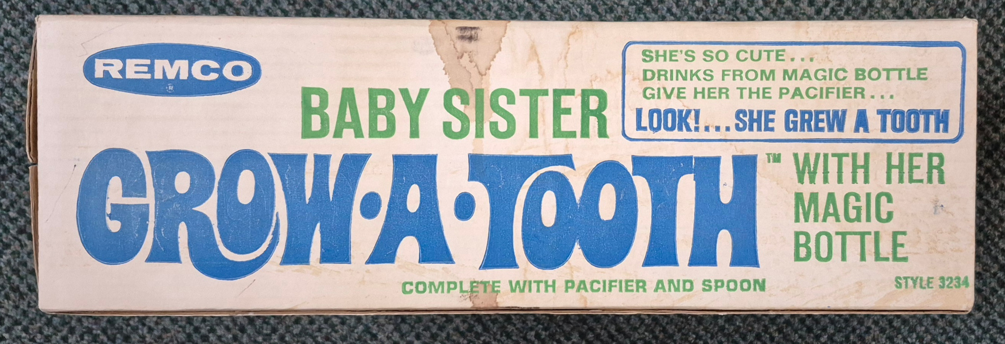 1969-remco-baby-sister-grow-a-tooth-doll-6 1969 Remco Baby Sister Grow-A Tooth Doll : Complete in Box 6