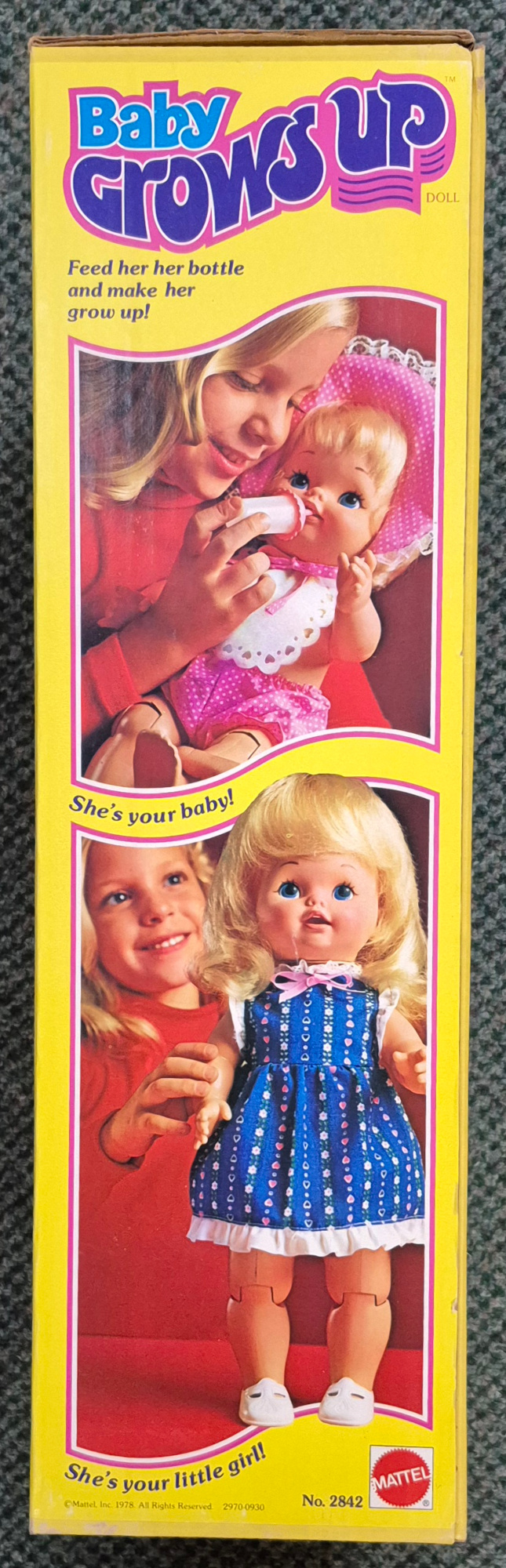 1978-mattel-baby-grows-up-doll-6 1978 Mattel Baby Grows Up Doll : Brand New, Mint in Box 6