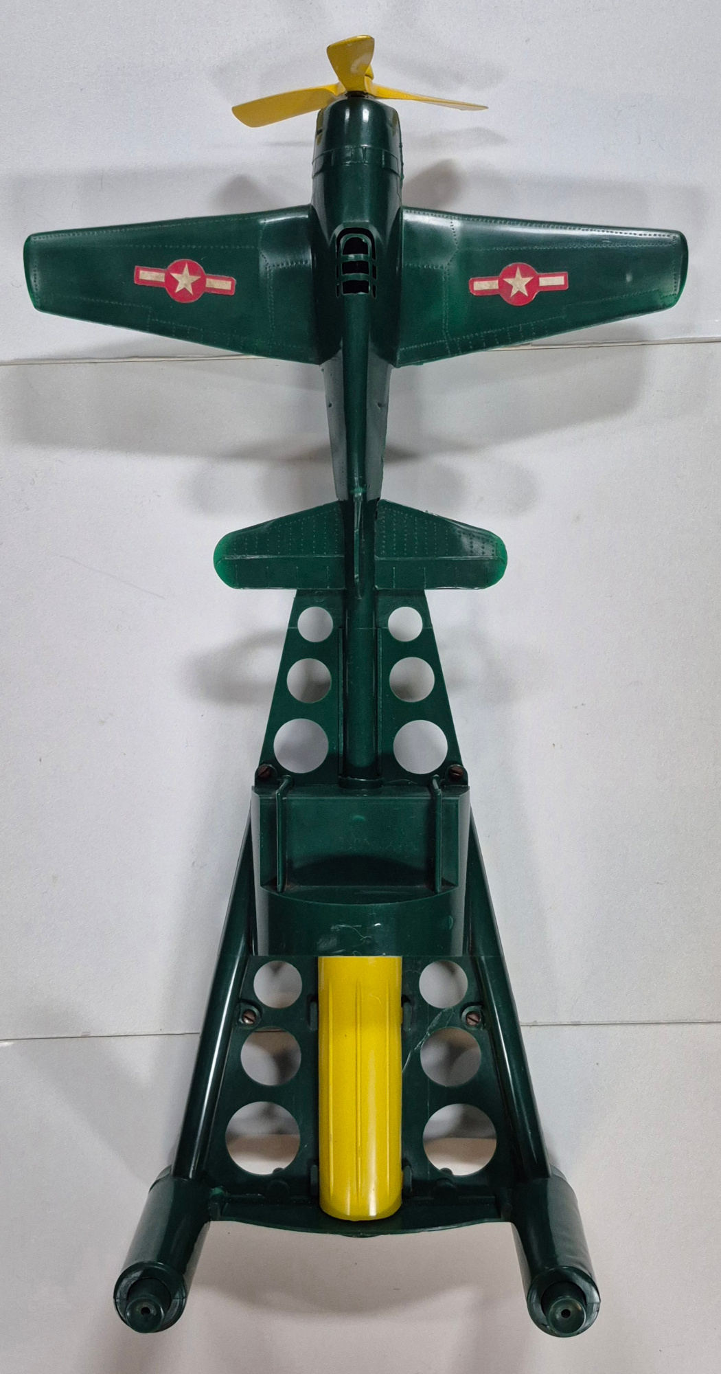 andy-gard-run-about-fighter-battery-operated-plane-7 1950's Andy Gard Run-About Fighter Battery-Operated Plane : Complete and Working in the Box 7