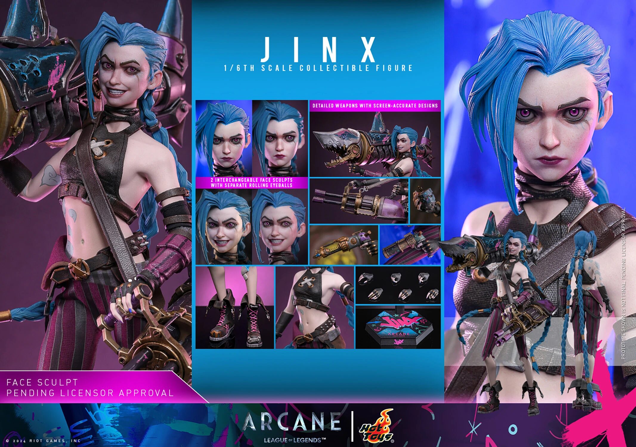 hot-toys-tms137-arcane-league-of-legends-jinx-figure-3 Hot Toys TMS137 League of Legends Arcane Jinx 1:6 Scale Figure 3