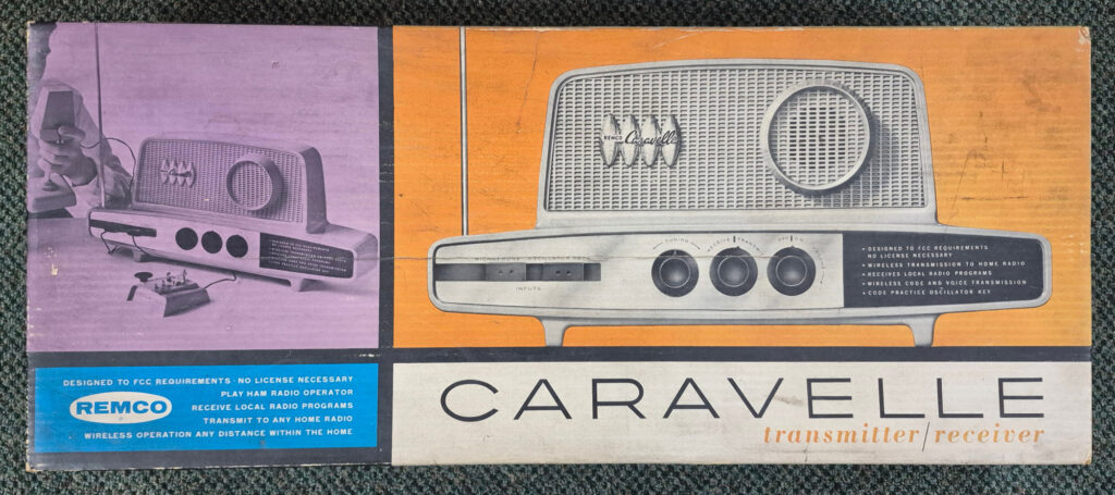 1962 Remco Caravelle Radio Transmitter & Receiver: Complete in Original Box 1