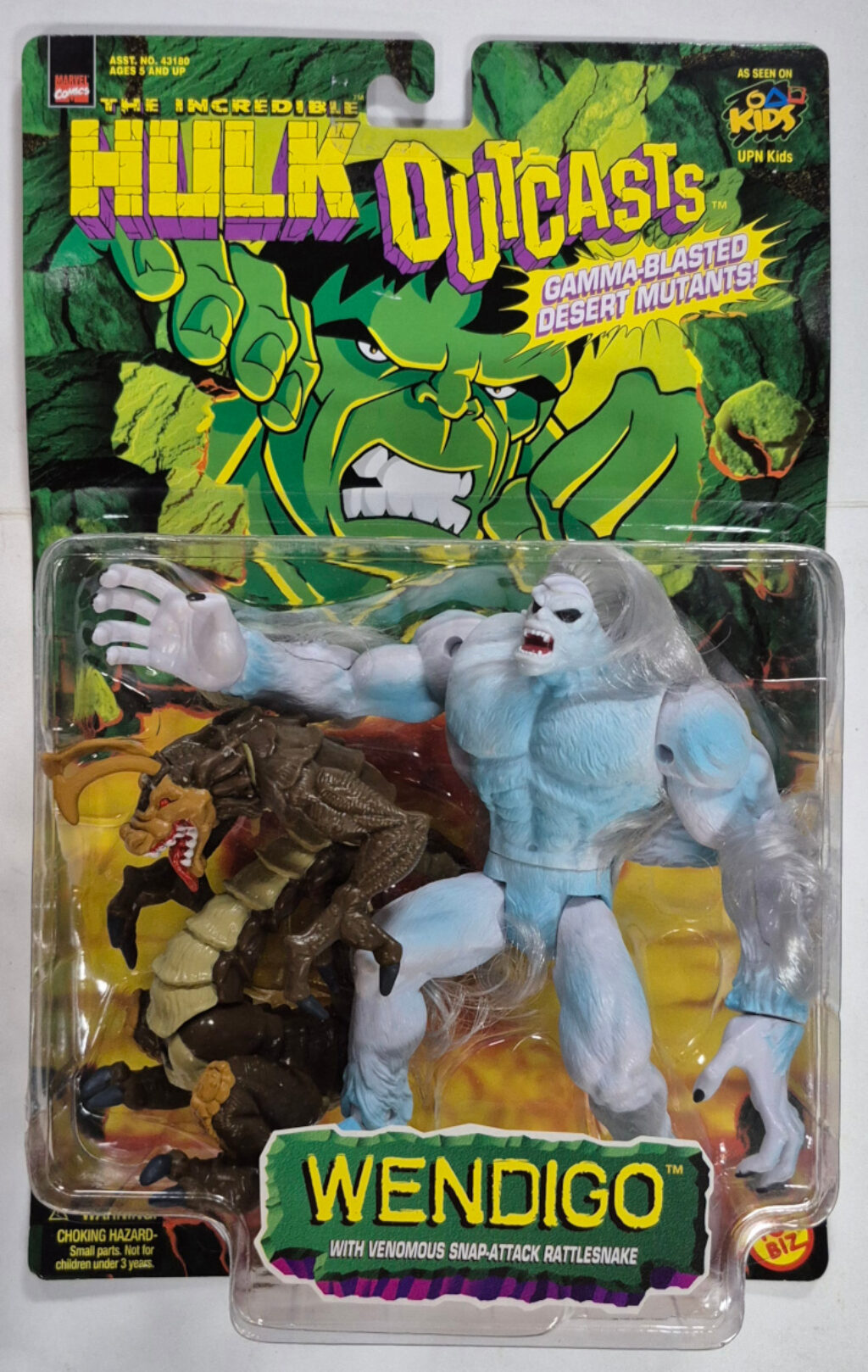 Toy Biz Marvel Incredible Hulk Outcasts Wendigo Action Figure: Mint on Card 1