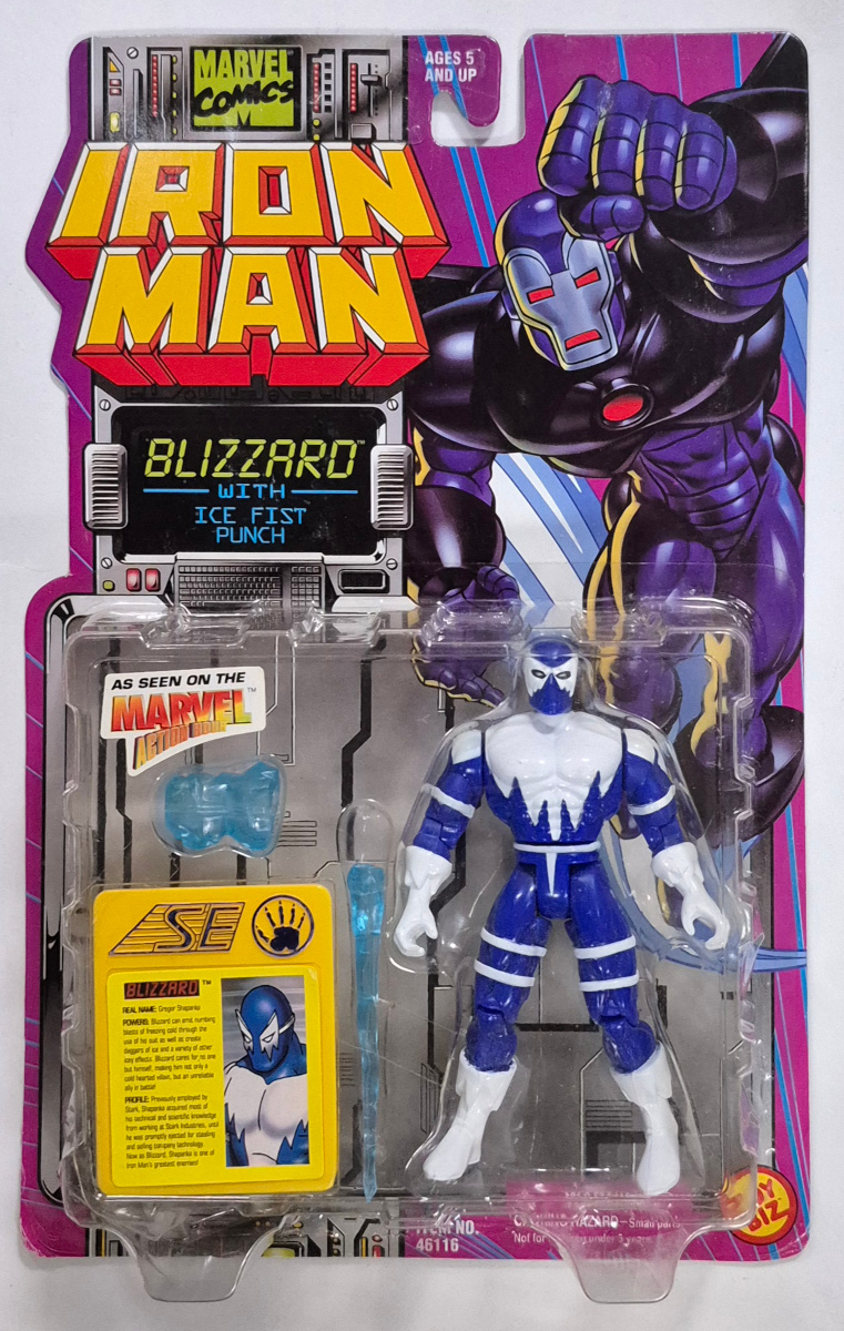 Toy Biz Iron Man Blizzard Action Figure: Mint on Card 1