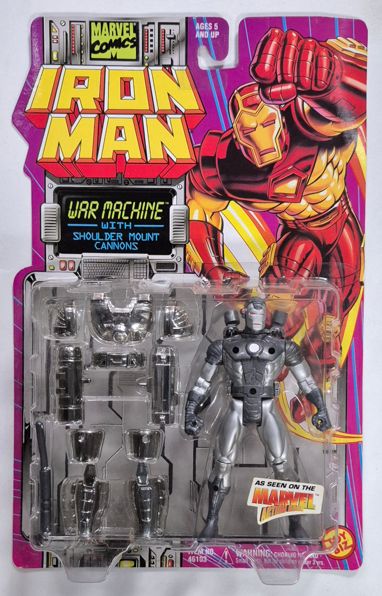 Toy Biz Iron Man War Machine Action Figure: Mint on Card 1