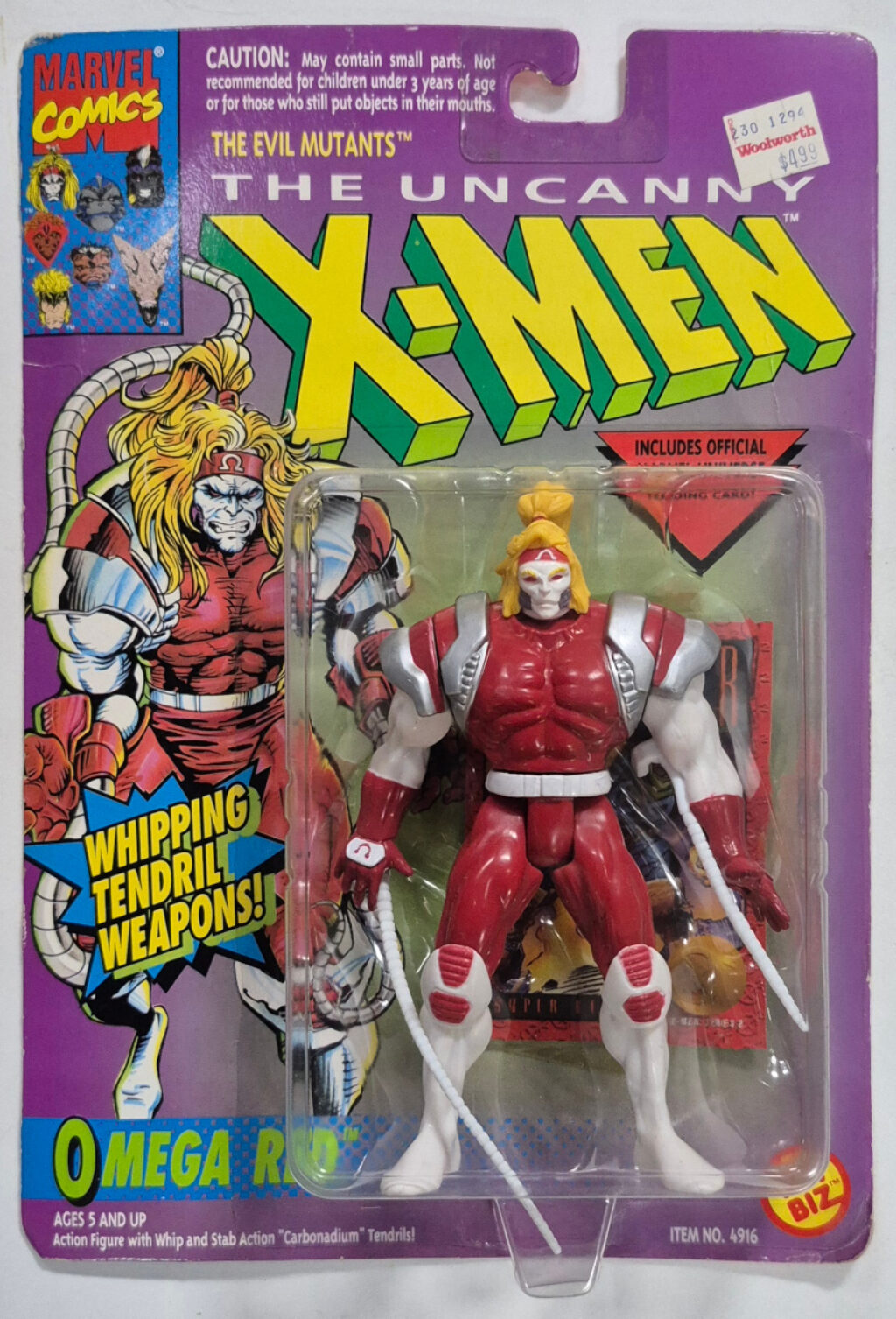 Toy Biz The Uncanny X-Men Evil Mutants Omega Red Action Figure: Mint on Card 1