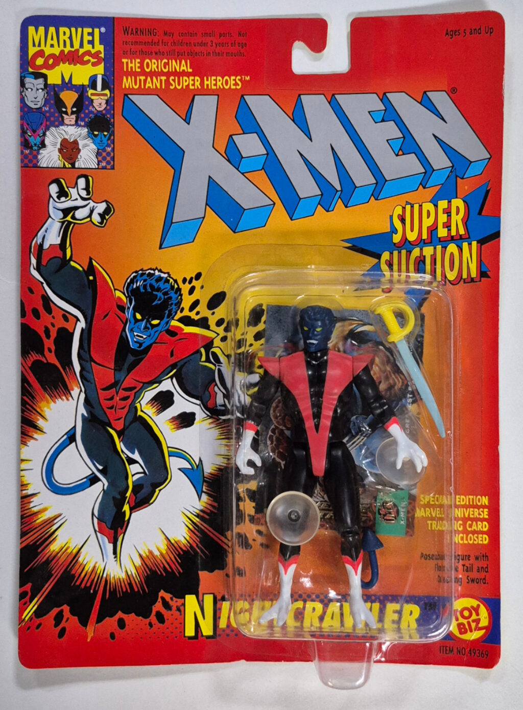 Toy Biz The Uncanny X-Men Nightcrawler Action Figure: Mint on Card 1