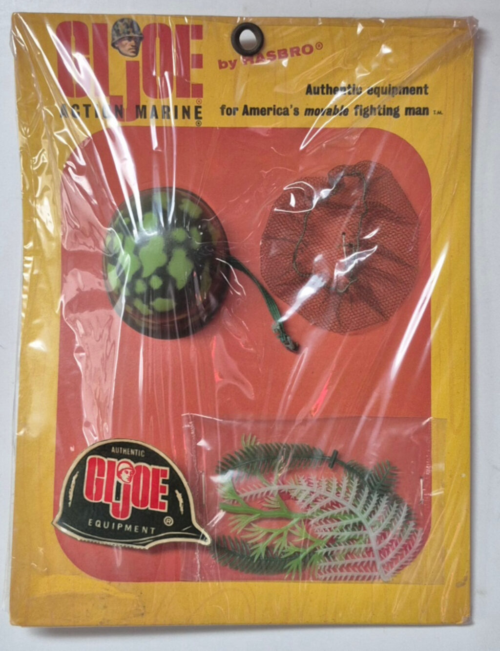 MIP 1964 Hasbro G.I. Joe Paratrooper Helmet Authentic Equipment for Action Marine 1
