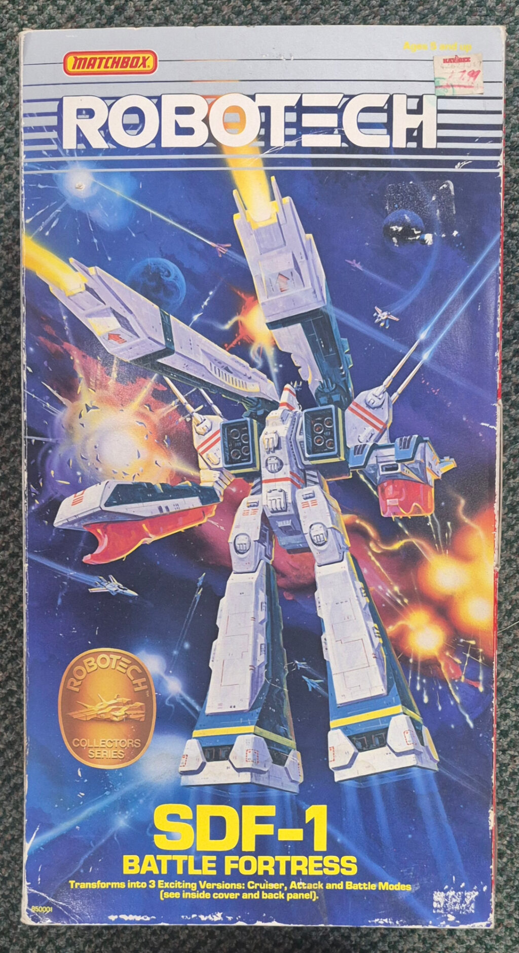 1985 Matchbox Robotech SDF-1 Battle Fortress Complete in Box 1