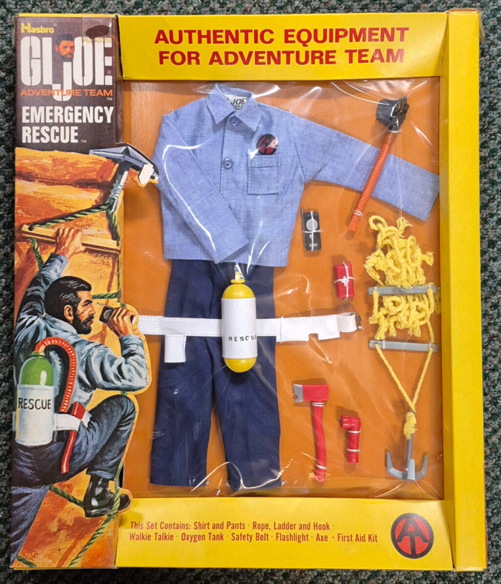 MIP 1971 Hasbro G.I. Joe Adventure Team Emergency Rescue Authentic Equipment Set #7374 1