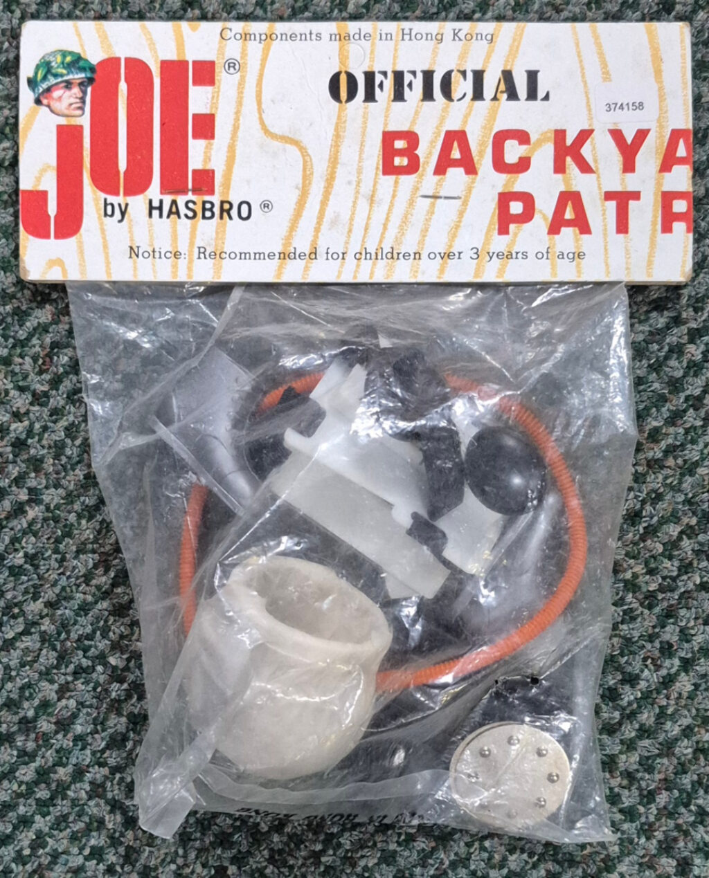 MIP 1967 Hasbro G.I. Joe Official Backyard Patrol Space Adventure Equipment Overstock Bag 1