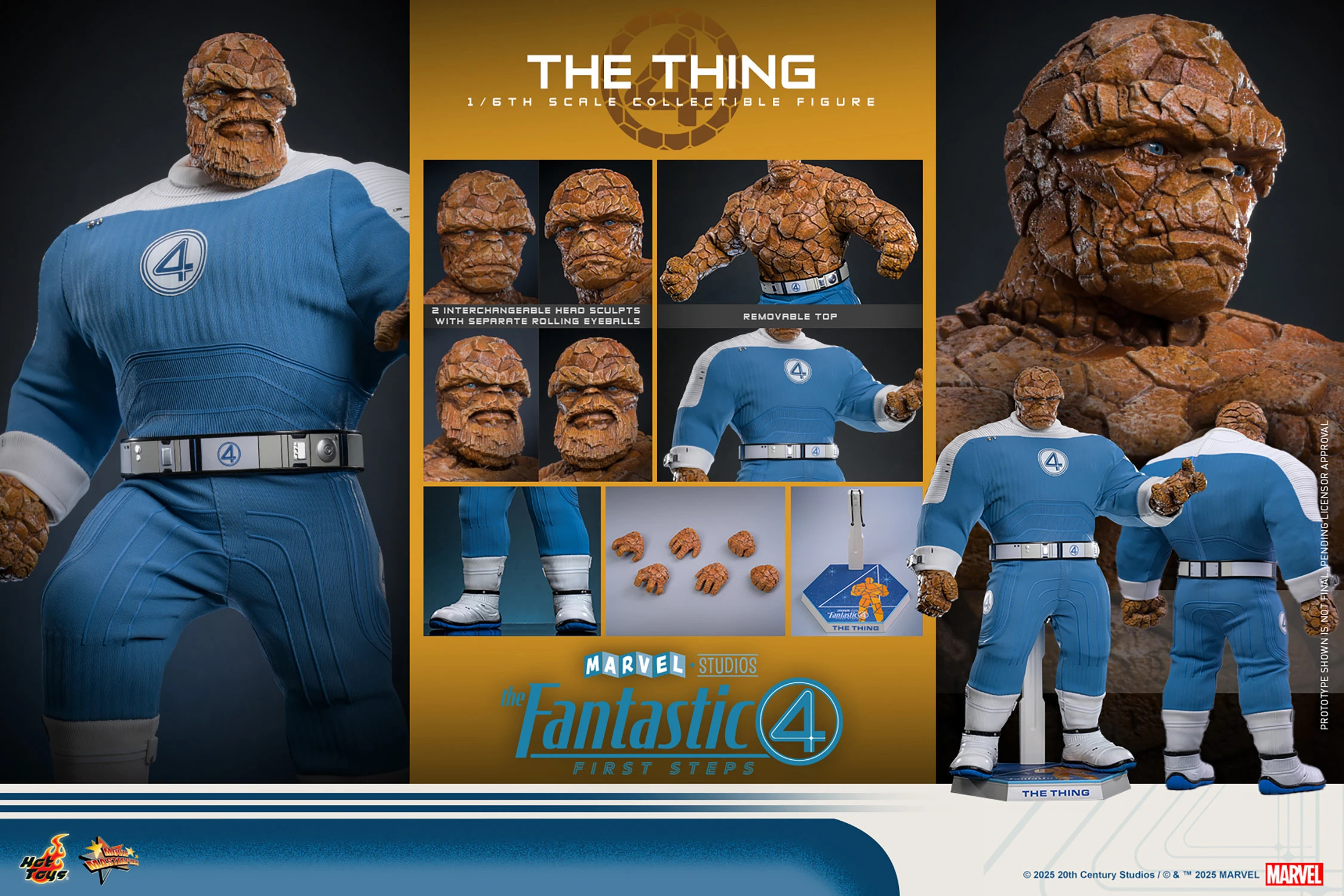 hot-toys-mms813-marvel-fantastic-four-first-steps-the-thing-3 Hot Toys MMS813 Fantastic Four: First Steps The Thing 1:6 Scale Figure 3