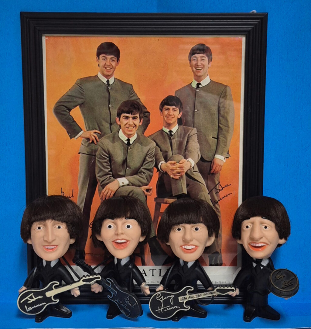 1964 Remco Beatles Soft Body Doll Set Complete with Original Instruments 1